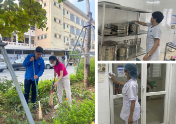 Bệnh viện Phụ sản Thái Bình chung tay vì môi trường y tế xanh - sạch - đẹp!
